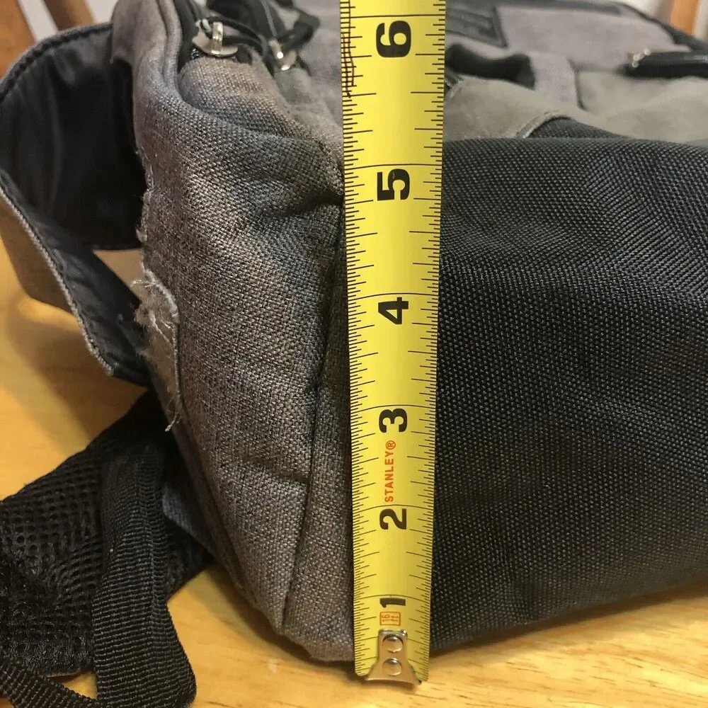 Eddie Bauer Backpack Diaper Bag‎ Gray Baby First Adventure READ Desc